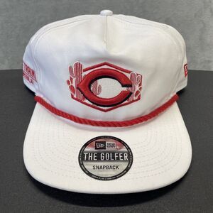 New Era Cincinnati Reds Rope The Golfer Snapback Hat White Arizona Spring Train
